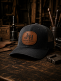 Custom Leather Patch Hats